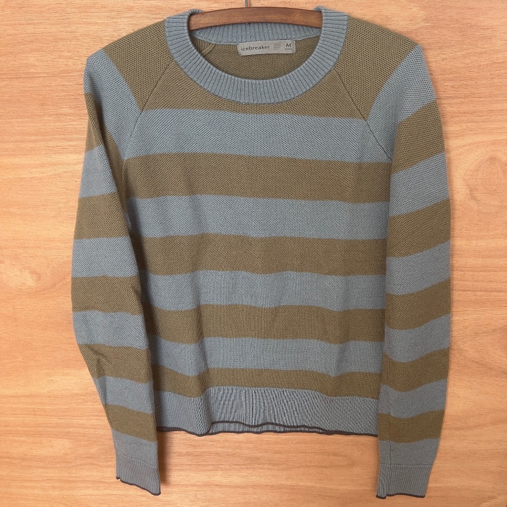 Icebreaker Cool=Lite women's merino utility explore crewe sweater size M medium - Picture 2 of 8